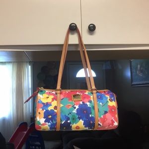 Dooney and bourke floral barrel bag